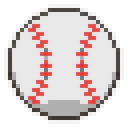 Free Baseball Pixel Art Icon 32px