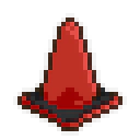 カラーコーンのドット絵フリー素材 32px