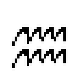 Free Simple Aquarius Pixel Art Icon 32px