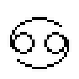 Free Simple Cancer Pixel Art Icon 32px