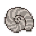 Free Nautilus Fossil Pixel Art Icon 32px